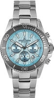 Jacques Lemans 1-2206K Herren-Taucheruhr Chronograph Edelstahl/Eisblau