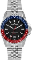 Jacques Lemans 1-2205K Herrenuhr Quarz Stahl/Schwarz 20 bar