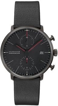 Junghans max bill Chronoscope Bauhaus Herrenuhr Schwarz (27/4409.02)
