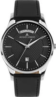 Jacques Lemans 1-2193A Herrenuhr London mit Lederband Schwarz