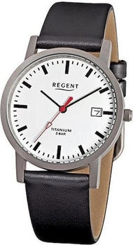 Regent Chronograph Herren-Armbanduhr schwarz Analog Titan