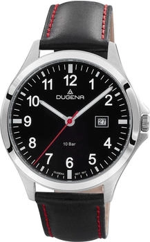 Dugena Boston Herrenuhr Quarz Schwarz Silber (4460991)