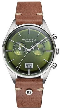Bruno Söhnle Merano Herrenuhr Chronograph Quarz Braun/Grün (17-13233-441)