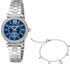 Just Cavalli Uhren-Set Edelstahl Damen Grau/Silber (JC1L273M0045)