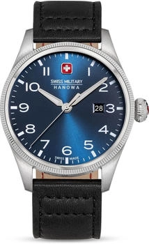 Swiss Military Hanowa Thunderbolt Chronograph Armbanduhr Leder Blau/Schwarz (SMWGB0000805)