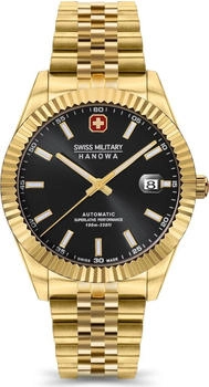 Swiss Military Hanowa Diligenter Automatikuhr Chronograph Gold 42mm Edelstahl Herrenuhr (SMWGL0002110)