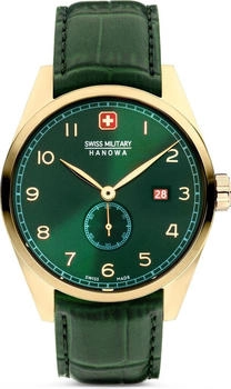 Swiss Military Hanowa Lynx Quarzuhr Lederarmband Grün Gold (SMWGB0000710)