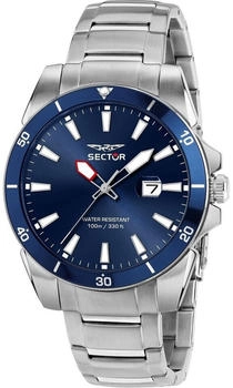Sector Herrenuhr 450 Edelstahl Aluminium blau/silber (R3253276012)