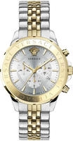 Versace Herren Uhr Armbanduhr Chronograph Signature VEV601623 Edelstahl - Silber