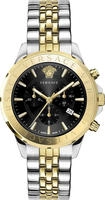 Versace Herren Uhr Armbanduhr Chronograph Signature VEV602223 Edelstahl - Gold