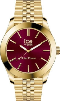 Ice Watch Ice Steel Solar S gold burgundy