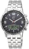 ETT Funk-Multifunktionsuhr "Professional WorldTimer" Armbanduhr, Herrenuhr,