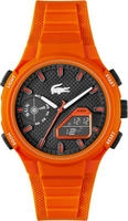 Lacoste Chronograph "LC33" Armbanduhr, Herrenuhr, Silikonarmband, analog, digital
