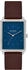 blau, silberfarben: Skagen Hagen Rechteckig 36 mm