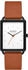 schwarz, weiß: Skagen Hagen Rechteckig 36 mm