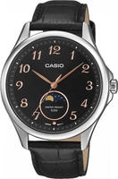 CASIO TIMELESS COLLECTION Quarzuhr Armbanduhr, Herrenuhr, Lederarmband, analog,