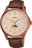 beige, braun, Leder, roségoldfarben: Casio Timeless Collection MTP-M110