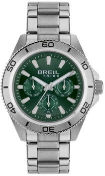 Breil Challenge EW0711 Men's Chronograph Watch - Green Dial, Stainless Steel Bracelet