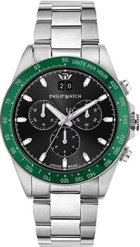 Philip Watch R8273607010 Caribe Sport Men's Chronograph - 42mm, Black Dial, Steel Bracelet