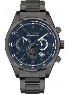 Timberland Aldridge TDWGI2102405 Men's 46mm Blue Dial Chronograph Watch, Grey Steel Bracelet