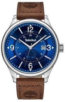 Timberland Blake TDWGB0011301 Men's 46mm Blue Dial Quartz Watch - Brown Leather Strap