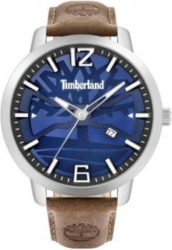 Timberland Clarksville TBL15899JYS03-G Men’s 48mm Blue Dial Leather Watch