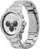 Armani Exchange AX1742 Men's Chronograph Watch - Silver Stainless Steel Bracelet, Silver Dial
