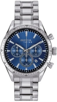 Breil Jato EW0655 Men's Chronograph Watch - 42mm Blue Sunray Dial, Stainless Steel Bracelet