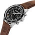 Timberland Parkman TDWGF0029002 Men's 44mm Black Dial Quartz Watch - Brown Leather Strap