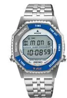 Seiko SMGG21P1 Armbanduhr Digital-Chronograph Rotocall Blau/Grau
