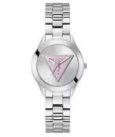 Guess Tri Plaque GW0675L1 Damenuhr - Silber