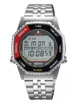 Seiko SMGG19P Unisex Digitaluhr Chronograph Rotocall Schwarz/Rot