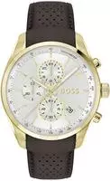 BOSS Quarzuhr "GRAND PRIX 44" Quarzuhr, Armbanduhr, Herrenuhr, Lederarmband, analog,