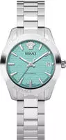 Versace V Icon Damenuhr silber tuerkis Edelstahl VEUCA0324 - Bunt