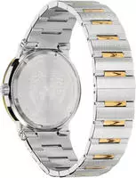 Versace VEVH01120 Greca Logo blau gold silber Edelstahl Armband Uhr Damen NEU - Bunt