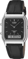 CASIO VINTAGE Chronograph Quarzuhr, Armbanduhr, Damenuhr, Herrenuhr, Lederarmband,