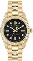 PHILIPP PLEIN PWDAA0621 Damen-Armbanduhr, Edelstahl-Geh&auml;use, Metall-Armband - Gold
