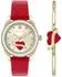 goldfarben, Leder, rot: Philipp Plein Valentine PW2BA