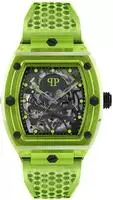 Philipp Plein - PWPTA0124 - Polshorloge - Heren - Automtisch - High-Conic - Gr&uuml;n