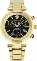 Versace Revive Chronograph Damenuhr gold schwarz - Gold