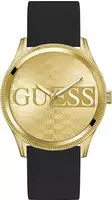 Guess Herren Uhr Armbanduhr REPUTATION GW0726G2 Silikon - Gold
