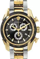 Versace Herren Uhr Armbanduhr Chrono V-RAY VE2I00421 Edelstahl - Gold