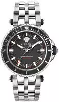 Versace Herren Uhr Armbanduhr V-Race VEAK00318 Edelstahl - Silber