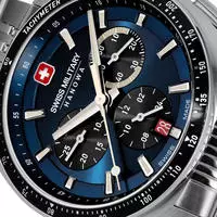 Swiss Military Hanowa Chronograph "Defender" Quarzuhr, Armbanduhr, Herrenuhr, Swiss