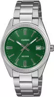 Casio UTP-1302PD-3A1VEF Quarzuhr in Unisexgr&ouml;&szlig;e Edelstahl/Gr&uuml;n