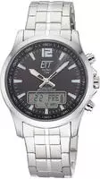 ETT Funkchronograph "Professional World Timer" Armbanduhr, Solar, Herrenuhr,