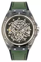 Police PEWGR1592404 Herrenarmbanduhr - Grau/Gr&uuml;n