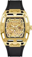 Guess Herren Uhr Armbanduhr Automatik PHOENIX GW0980G2 Silikon - Gold