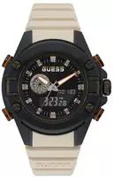 Guess G Force GW0269G1 mens quartz watch - Schwarz/Beige