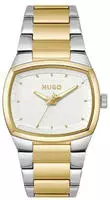HUGO Quarzuhr "TELLY" Armbanduhr, Herrenuhr, Edelstahlarmband, analog